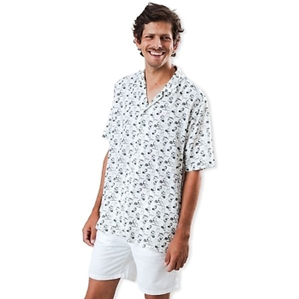 Brava Fabrics  Hemdbluse Peanuts Racquet Club Tennis Shirt - White günstig online kaufen