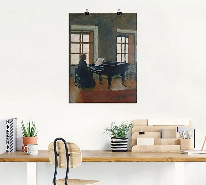Artland Wandbild »Am Klavier. 1910«, Instrumente, (1 St.) günstig online kaufen