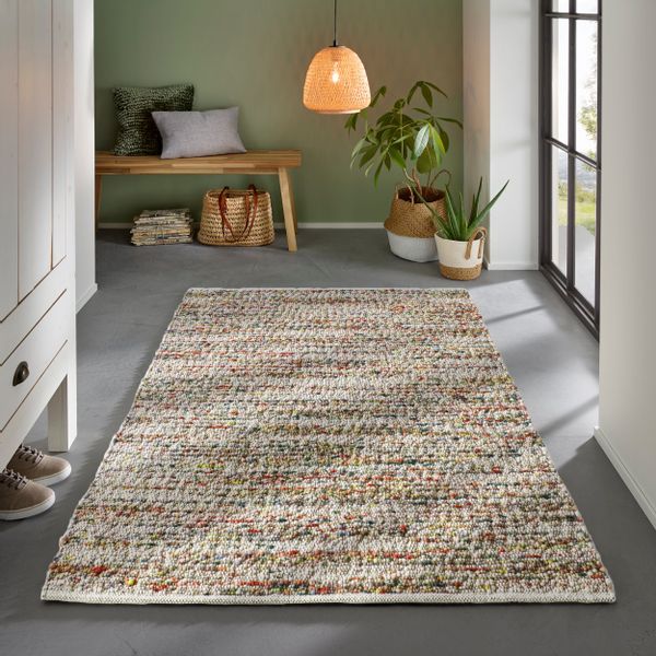TaCa Home Wollteppich Gewalkter Handweb Woll-Teppich günstig online kaufen