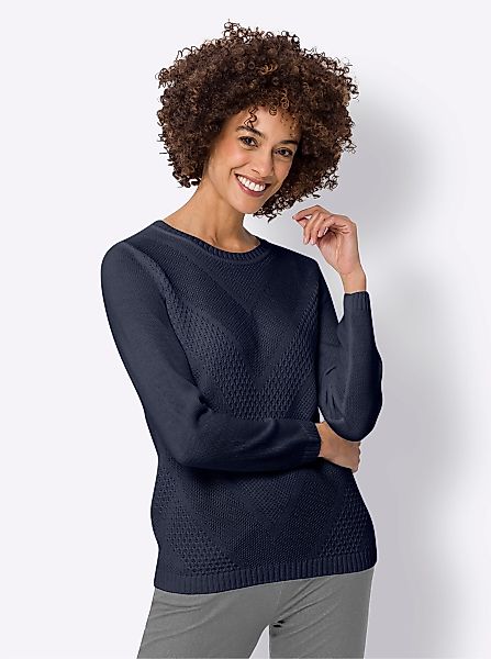 Sieh an! Strickpullover Langarm-Pullover günstig online kaufen