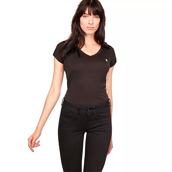 G-star Eyben Slim V Neck Kurzarm T-shirt 2XL Black günstig online kaufen
