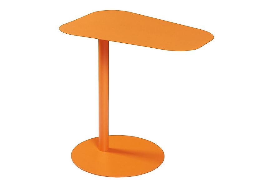 en.casa Beistelltisch, »Nastätten« Balkontisch aus Metall Orange günstig online kaufen