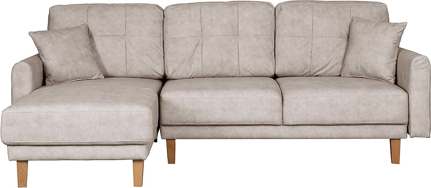 Home affaire Ecksofa »TRIPLO optionale Schlafsofa mit Bettkasten, Maße B/T/ günstig online kaufen