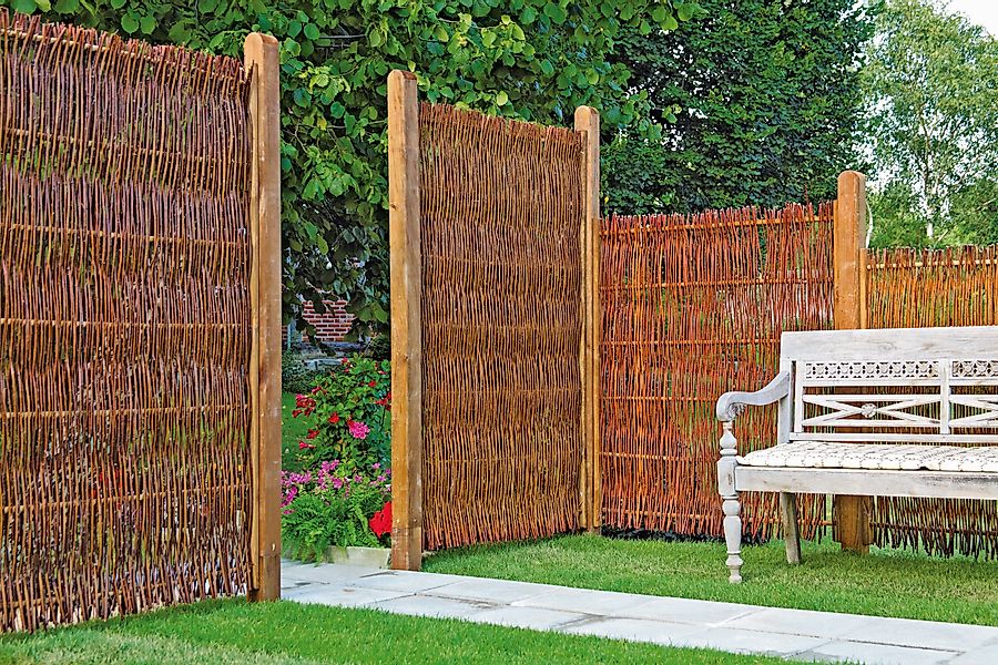 Tetzner & Jentzsch Gartenzaun FUEGO Weidengeflechtzaun günstig online kaufen