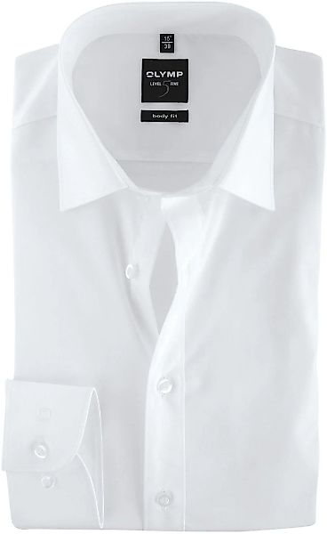 OLYMP Level Five Hemd Weiß Body Fit - Größe 46 günstig online kaufen