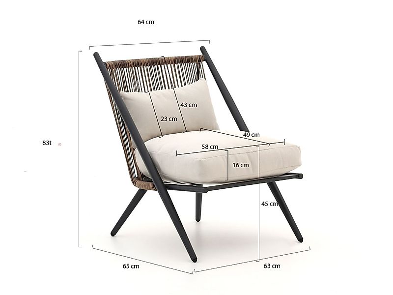 Intenso Brittoli/Bovezzo Balkonmöbel-Set Lounge 3-teilig günstig online kaufen