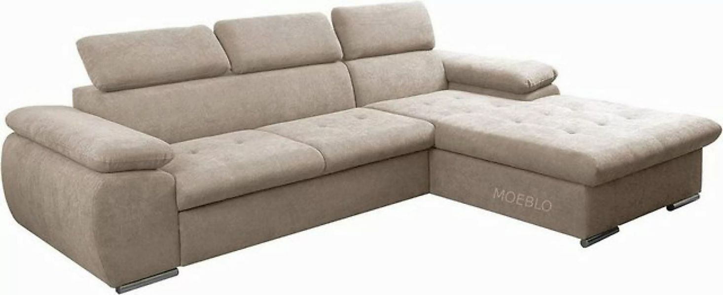 MOEBLO Ecksofa NILUX, Sofa Couch L-Form Polsterecke für Wohnzimmer, Schlafs günstig online kaufen