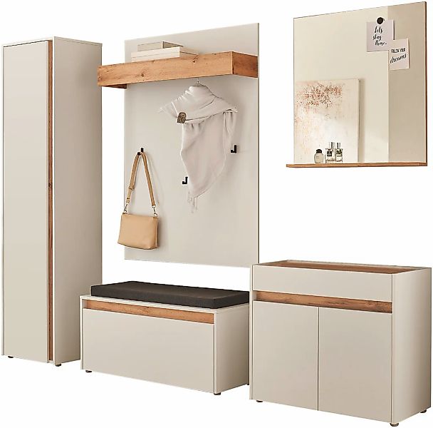 INOSIGN Garderoben-Set "GIRON/ CiTY, Garderobe in Wotan Eiche, moderner Gar günstig online kaufen