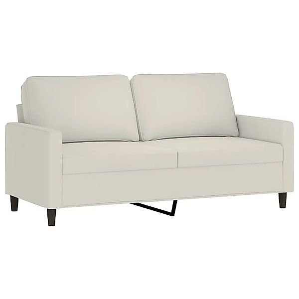 vidaXL 2-Sitzer-Sofa Creme 140 cm Samt 359207 günstig online kaufen