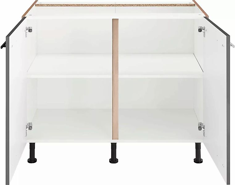 OPTIFIT Unterschrank "Bern", 100 cm breit, mit 2 Türen, mit höhenverstellba günstig online kaufen