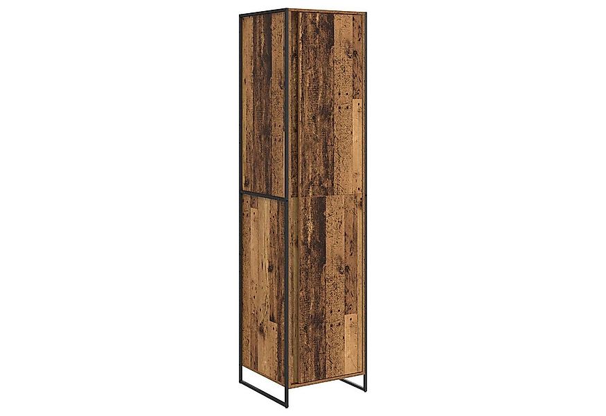 vidaXL Kleiderschrank Warderobe mit Tür 2 pcs Altholz 50 x 50 x 200 cm Holz günstig online kaufen