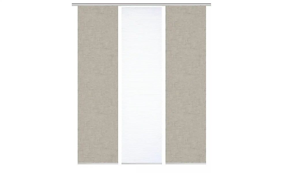 HOME in green Schiebevorhang   ¦ braun ¦ Synthetik ¦ Maße (cm): B: 60 H: 24 günstig online kaufen