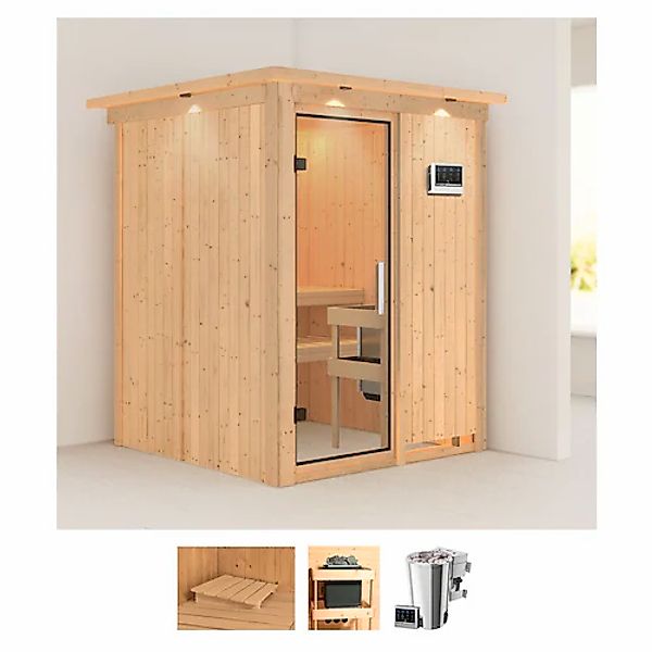 Karibu Sauna »Milaja«, 3,6-kW-Bio-Plug & Play Ofen mit externer Steuerung günstig online kaufen