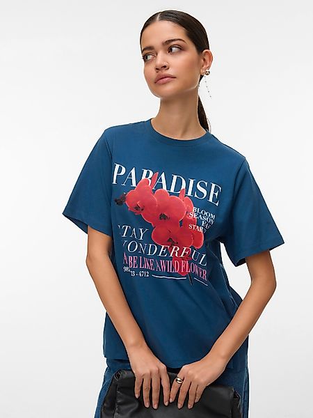 Vero Moda Kurzarmshirt "VMURENA CATY SS TOP BOX JRS" mit floralem Print günstig online kaufen