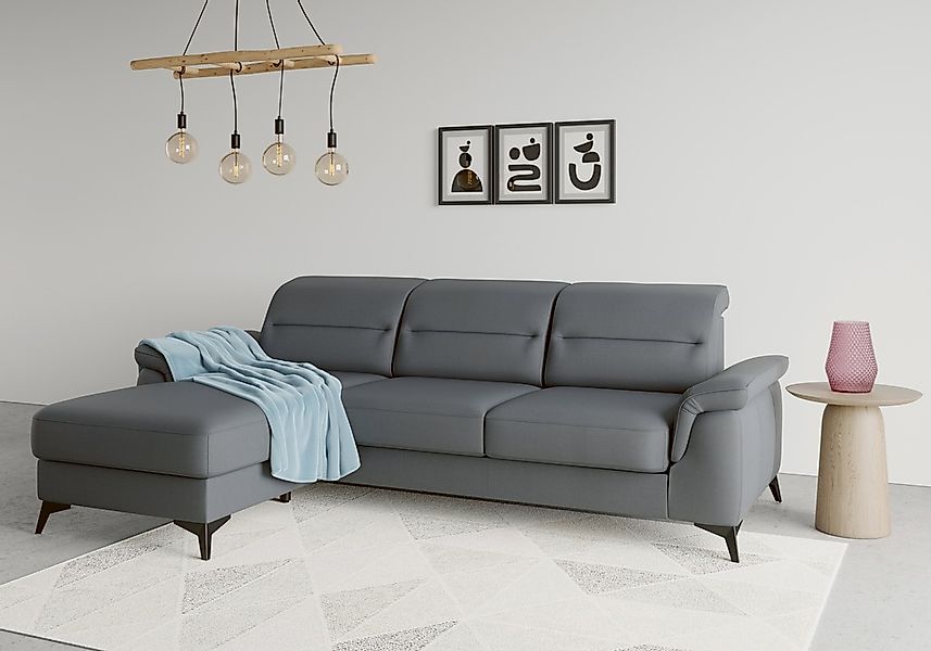 sit&more Ecksofa "Sinatra L-Form" mit Recamiere, optional mit Kopfteilverst günstig online kaufen