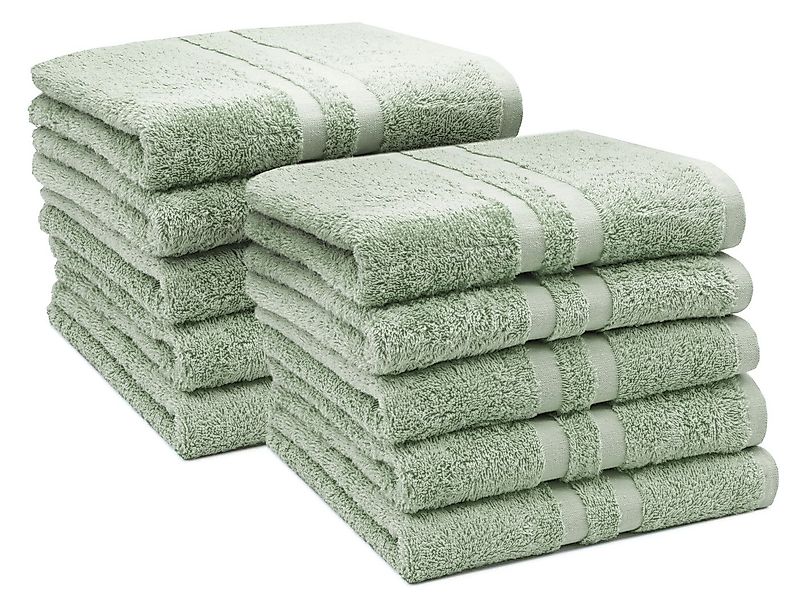 ZOLLNER Handtücher, Walkfrottier (10-St), 50 x 100 cm, 100% Baumwolle, mit günstig online kaufen