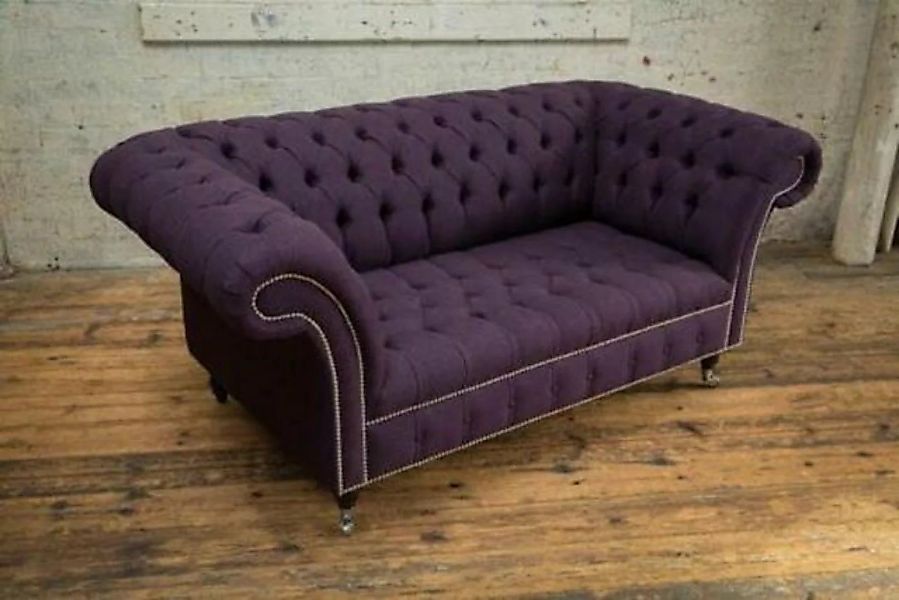 JVmoebel Sofa Chesterfield 2 Sitzer Couch Polster Sofa Designer Couchen, Ma günstig online kaufen