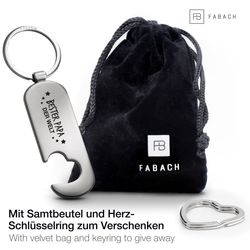 FABACH Schlüsselanhänger Flaschenöffner und Gravur - günstig online kaufen