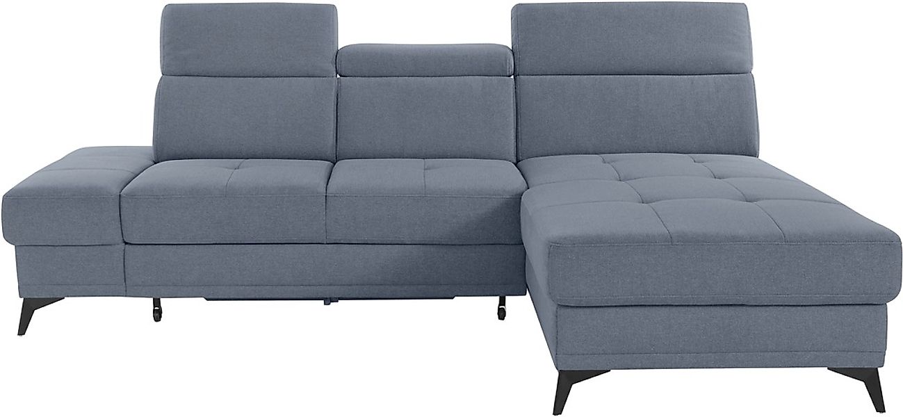 Home affaire Ecksofa "Cardiz L-Form" inkl.Kopfteilverstellung und Federkern günstig online kaufen