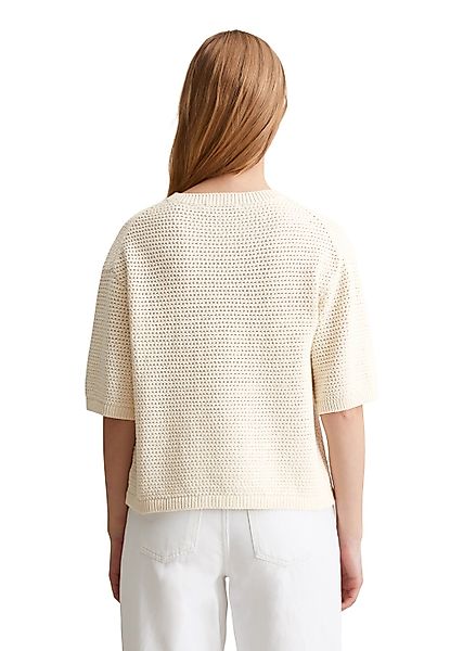Marc O'Polo DENIM Strickpullover In Häkel-Optik gestrickt, cropped günstig online kaufen