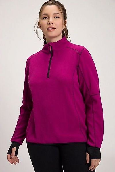 Ulla Popken Sweatshirt HYPRAR Fleece-Sweatshirt Stehkragen Langarm günstig online kaufen