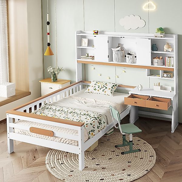 HAUSS SPOLE Kinderbett 90x200cm mit Stauraumschrank, günstig online kaufen