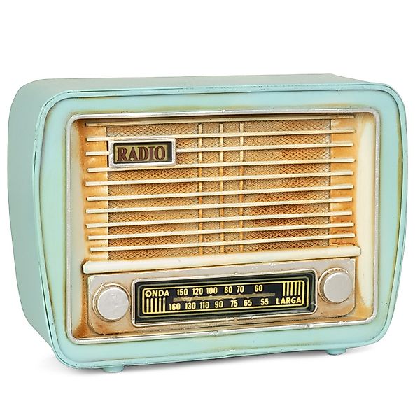 Moritz Spardose Blech-Spardose Radio türkis, Modell günstig online kaufen