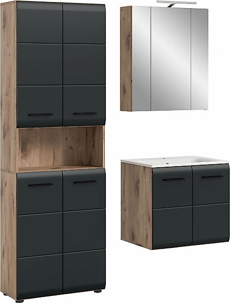 INOSIGN Badezimmer-Set, (Set, 5 St.), Florenz, Badkombination 5-tlg, Nox Oa günstig online kaufen