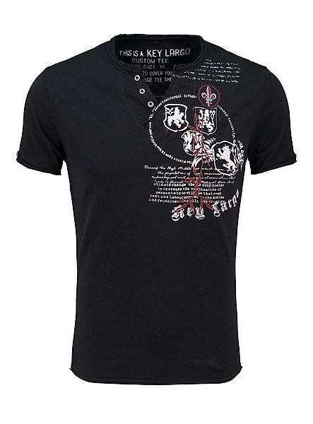 Key Largo T-Shirt T-Shirt Weapon Wappen Print Motiv vintage Look MT00733 V- günstig online kaufen