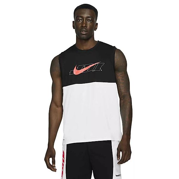 Nike Pro Dri Fit Sport Clash Graphic Ärmelloses T-shirt S White / Bright Cr günstig online kaufen