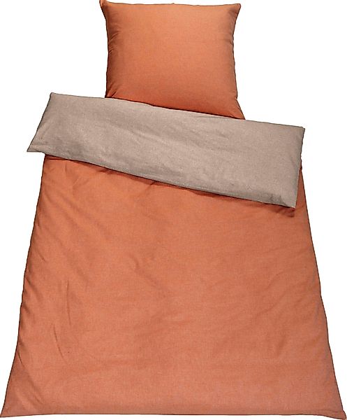SETEX Wendebettwäsche "Chambray" 2 Stk. tlg. mit Wendefunktion günstig online kaufen