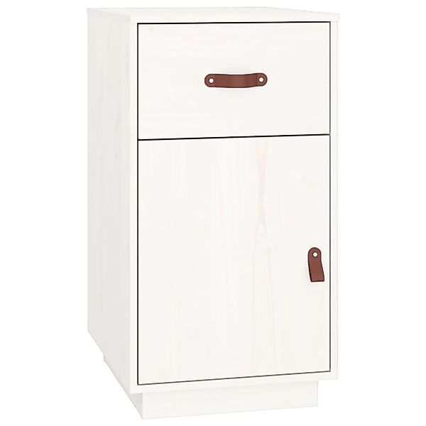 vidaXL Schreibtisch-Schrank Weiß 40x50x75 cm Massivholz Kiefer günstig online kaufen
