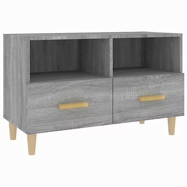 furnicato TV-Schrank Grau Sonoma 80x36x50 cm Holzwerkstoff (1-St) günstig online kaufen