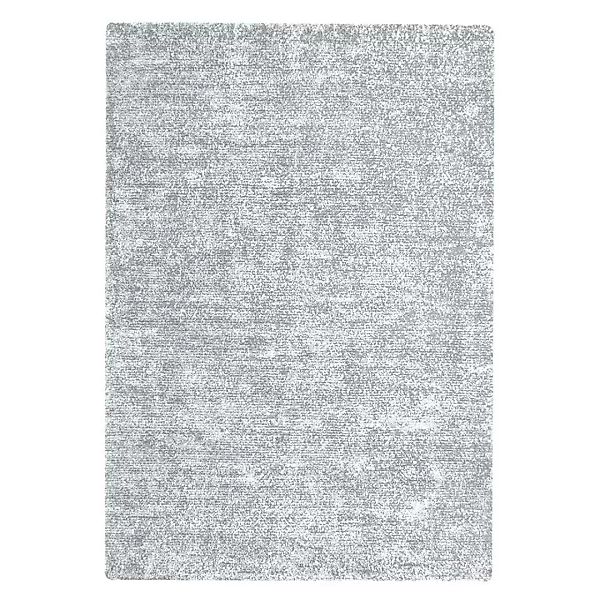 Retro Teppich in hell Grau und Silberfarben 1 cm hoch günstig online kaufen