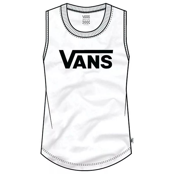 Vans Flying V Muscle Scoop Neck Ärmelloses T-shirt XS White günstig online kaufen