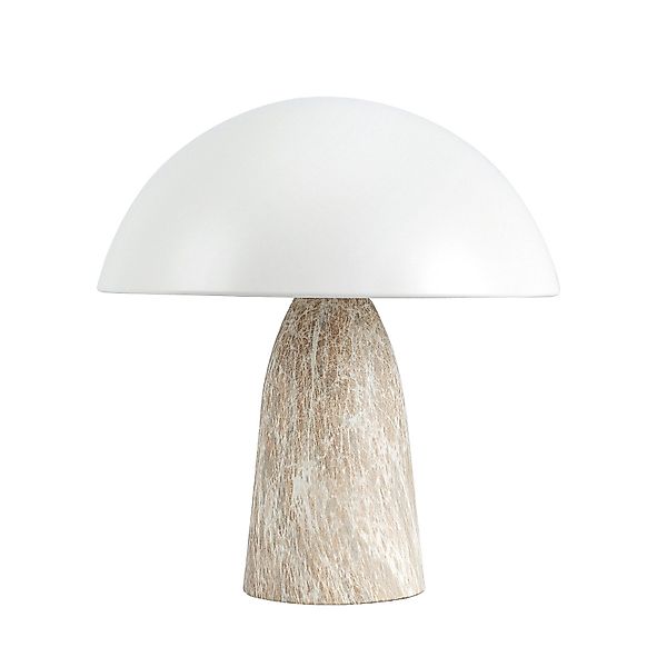 Tukrool Nachttischlampe 30 cm mattgraue Pilz-Tischlampe günstig online kaufen