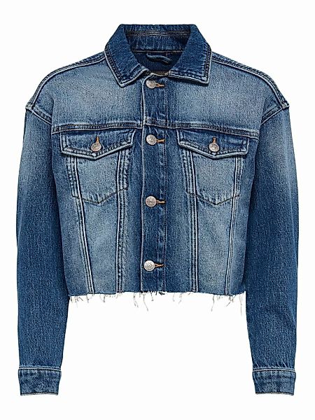 ONLY Cropped Jeansjacke Damen Blau günstig online kaufen
