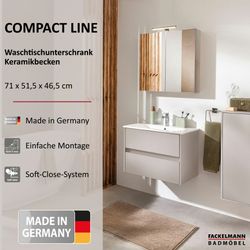 FACKELMANN Badmöbel-Set COMPACT LINE Waschbecken mit günstig online kaufen