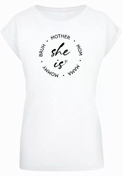 Merchcode T-Shirt Merchcode Damen Ladies Mothers Day - She is T-Shirt (1-tl günstig online kaufen