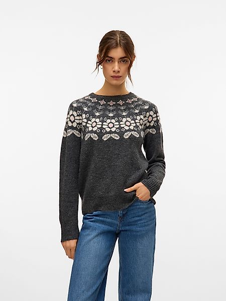Vero Moda Strickpullover VMSIMONE LS NORDIC günstig online kaufen
