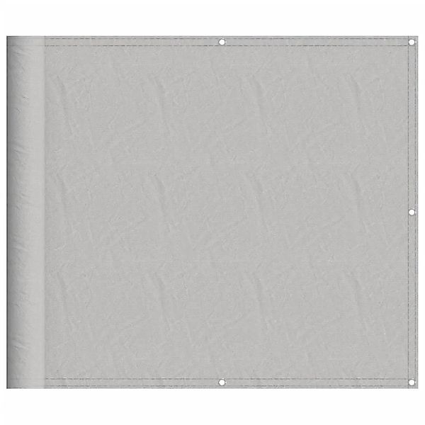 vidaXL Balkon-Sichtschutz Hellgrau 90x500 cm 100 % Polyester Oxford 4000009 günstig online kaufen