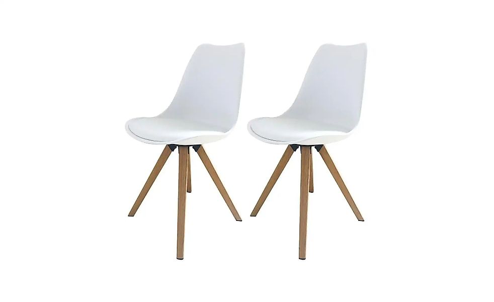 Esszimmerstuhl 2er-Set  Kira ¦ weiß ¦ Maße (cm): B: 48 H: 86 Stühle > Esszi günstig online kaufen