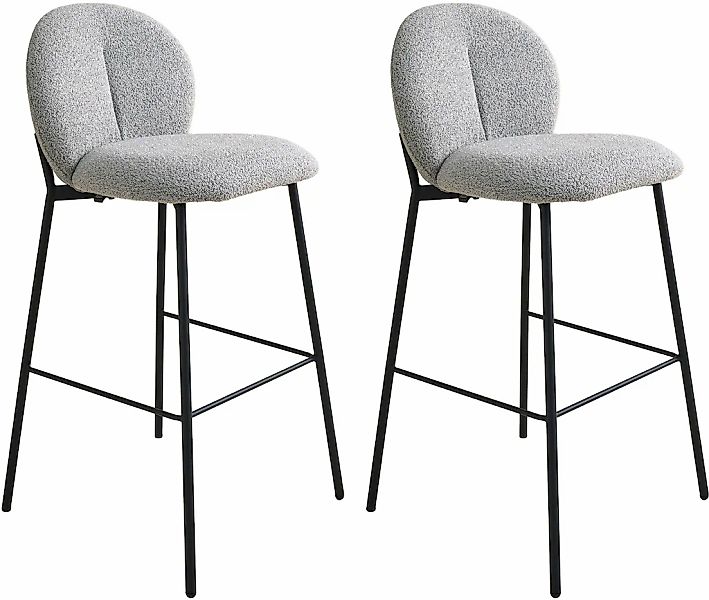 SCHÖNER WOHNEN-Kollektion 4-Fußstuhl "FORDE" (Set) 2 Stk.Bezug Bouclé, Unte günstig online kaufen