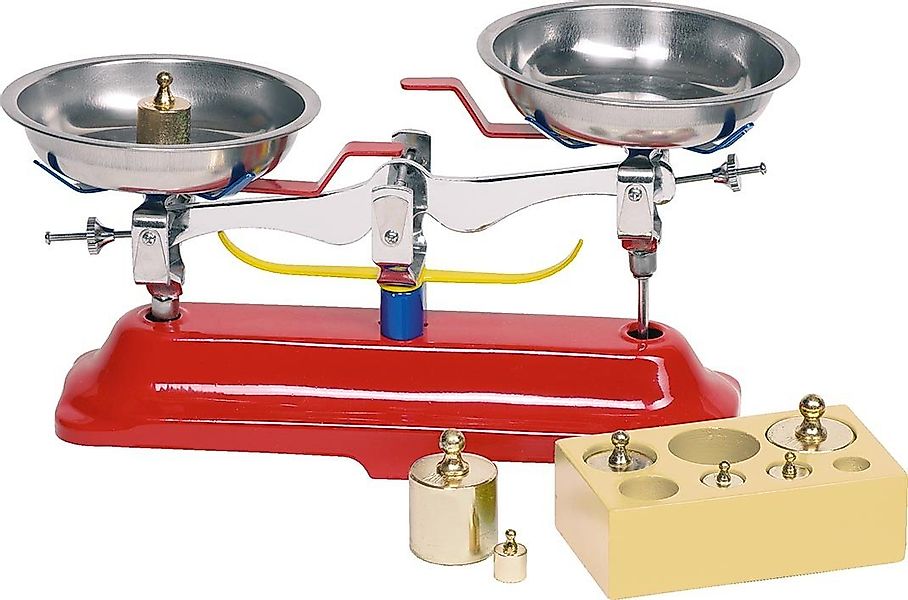 goki Kinder-Küchenwaage Waage mit silbernen Metallschalen, (11-tlg), mit ab günstig online kaufen