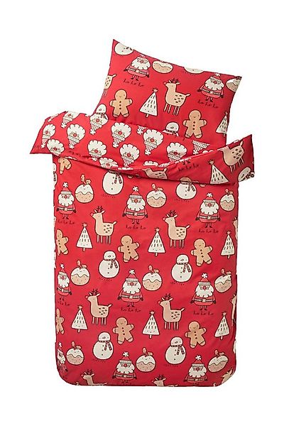 Next Bett-Set Bettbezug und Kissenbezug mit Weihnachtsmotiv, Bezug: Polyest günstig online kaufen