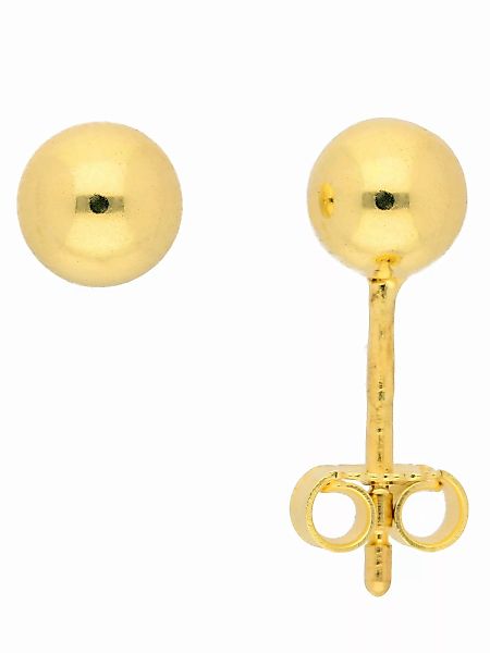 Adelia´s Paar Ohrhänger "333 Gold Ohrringe Ohrstecker Ø 5 mm", Goldschmuck günstig online kaufen