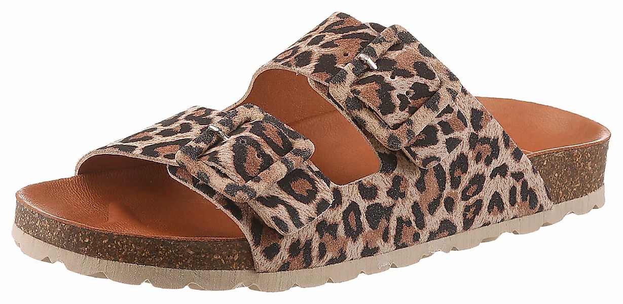 VERBENAS Pantolette "Randell Leopardo", Sommerschuh, Schlappen, Hausschuh m günstig online kaufen