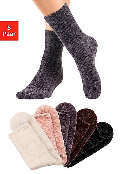 Lavana Kuschelsocken (Packung, 5-Paar) Bettsocken aus günstig online kaufen