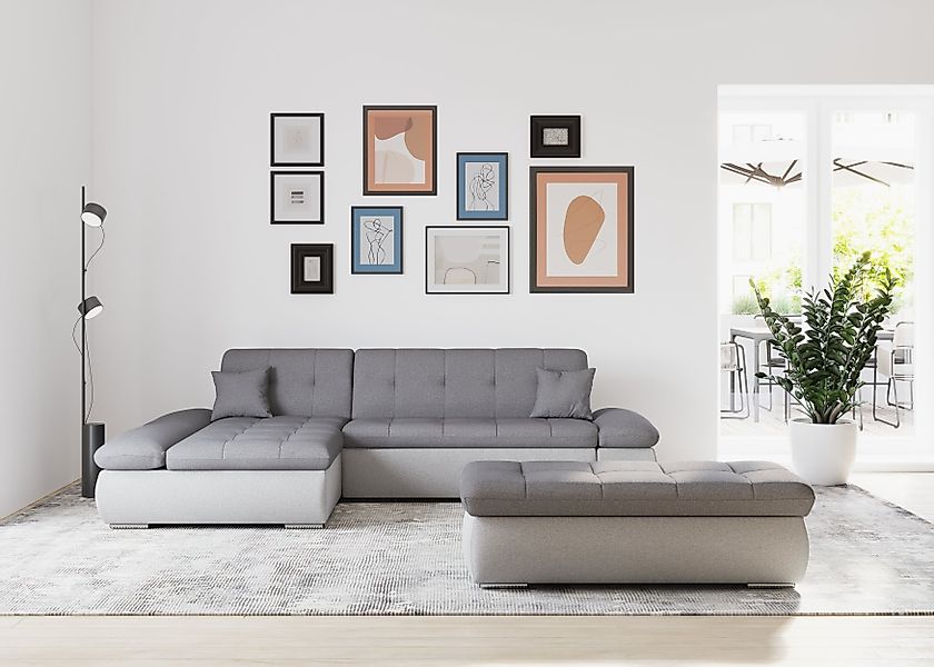 DOMO collection Ecksofa Moric, L-Form, XXL-Sofa günstig online kaufen