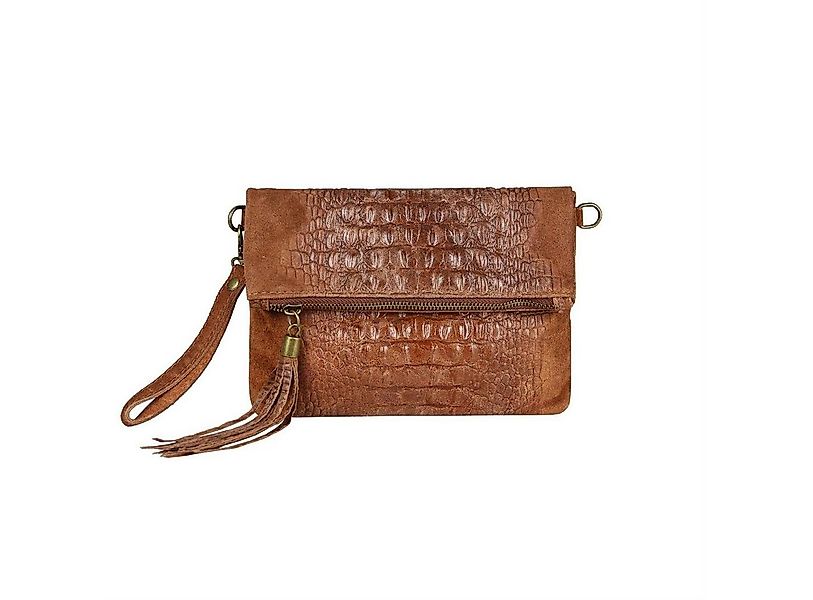 ITALYSHOP24 Schultertasche Made in Italy Damen Leder Tasche CrossOver, mit günstig online kaufen